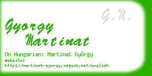 gyorgy martinat business card